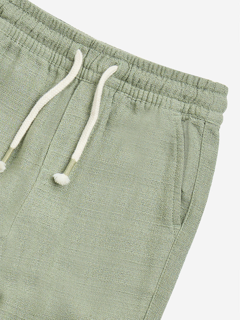 HOP Kids Sage Mid-Rise Cotton-Blend Pants - Image 4