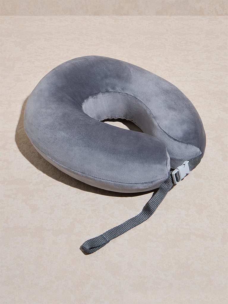 Westside Home Grey Travel Neck Pillow - Image 2