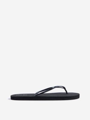 LUNA BLU Black Minimalistic Flip-Flops