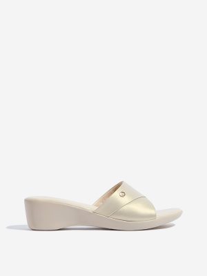 LUNA BLU Ivory Peep Toe Heel Sandals