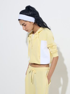 Studiofit Yellow Colour-Blocked Jacket