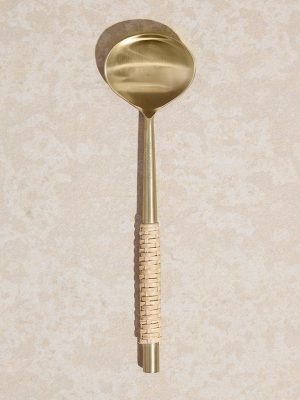 Westside Home Dull Gold Serving Spoon - Small
