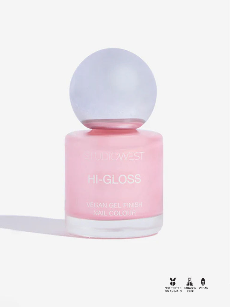 Studiowest Hi-Gloss Blush Sparkle P-10 Creme Nail Colour - 8 ml - Image 3