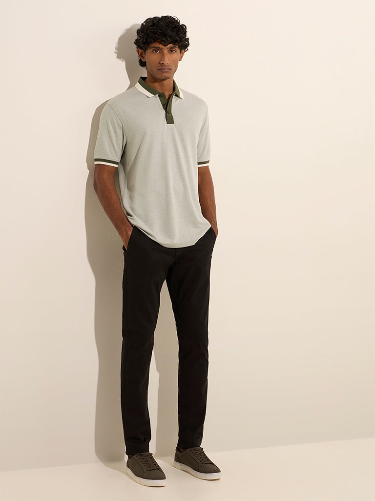 WES Casuals Sage Relaxed-Fit Polo T-Shirt - Image 4
