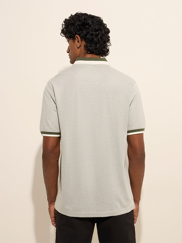 WES Casuals Sage Relaxed-Fit Polo T-Shirt - Image 5
