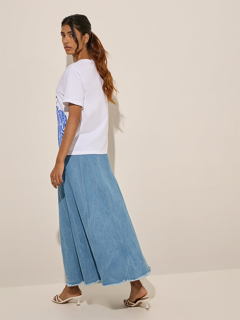 LOV Off-White Printed Cotton T-Shirt - Image 5