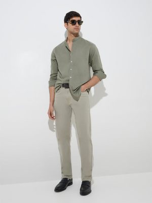 Ascot Sage Relaxed-Fit Mid-Rise Jeans