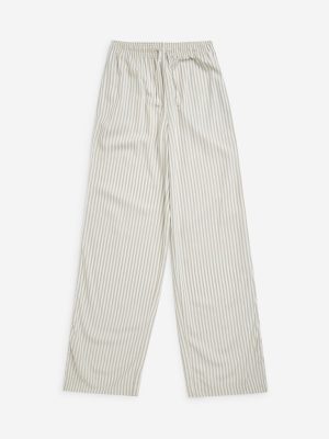 Y&F Kids Beige Striped High-Rise Pants