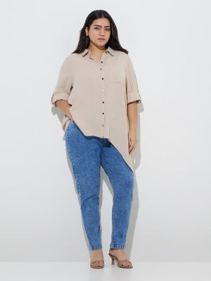 Gia Blue Faded High-Rise Jeggings