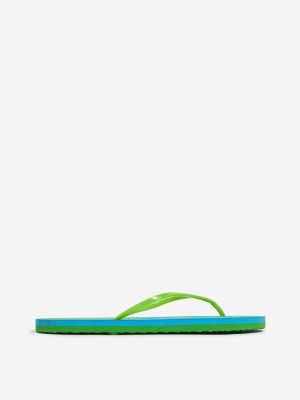 LUNA BLU Green Abstract Printed Flip-Flops