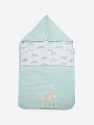 HOP Baby Sage Tortoise Printed Cotton Sleeping Bag