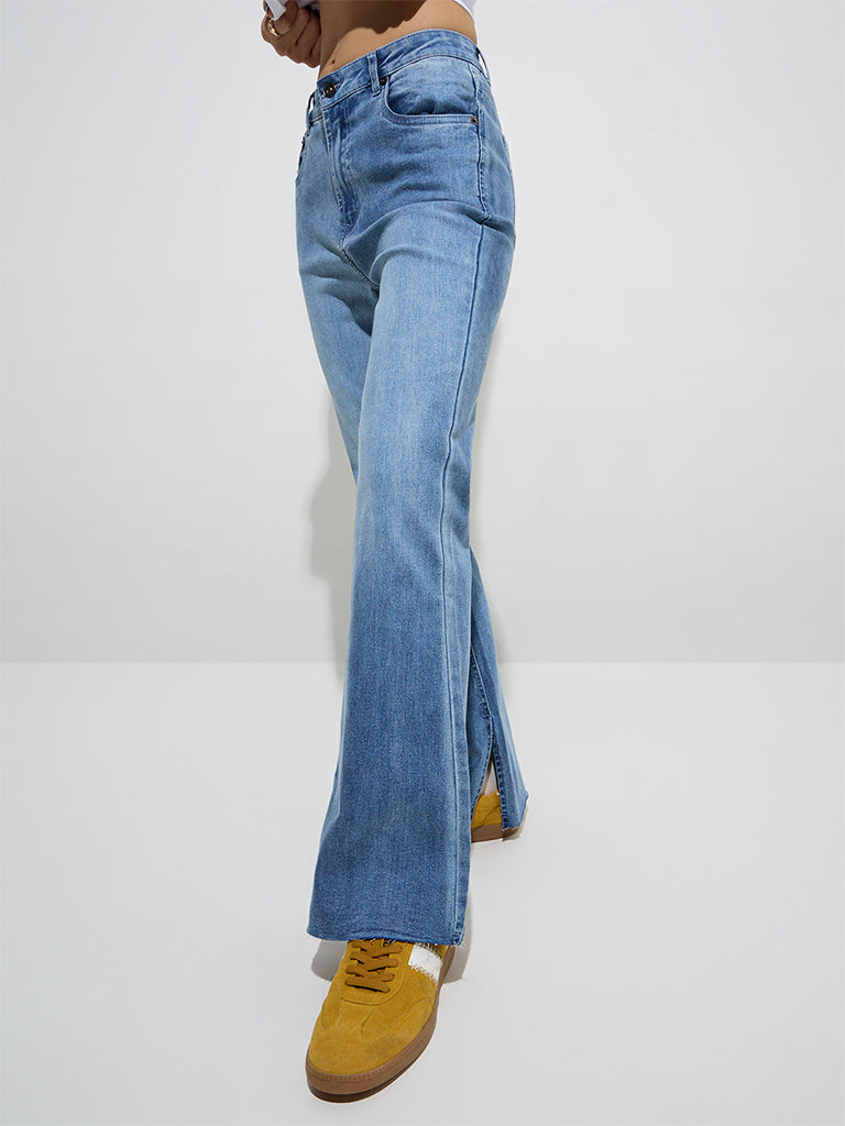 Nuon Blue Bootcut High-Rise Jeans - Image 3