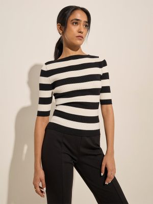 Wardrobe Black Striped Top