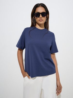 Wardrobe Navy Solid Top