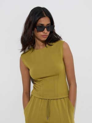 LOV Olive Solid Top