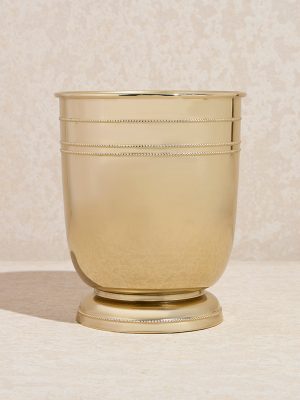 Westside Home Gold Metal Tulip Planter - Large