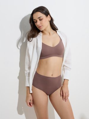 Wunderlove Brown Invisible Full Briefs