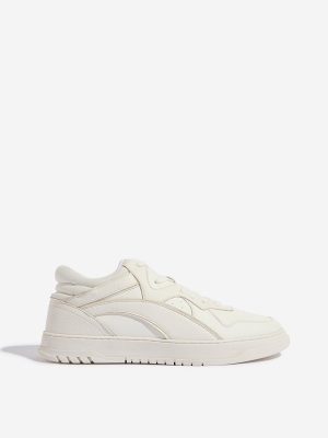 SOLEPLAY Off-White Perforated High-Top Sneakers