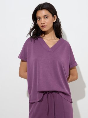 Wunderlove Purple Solid Top