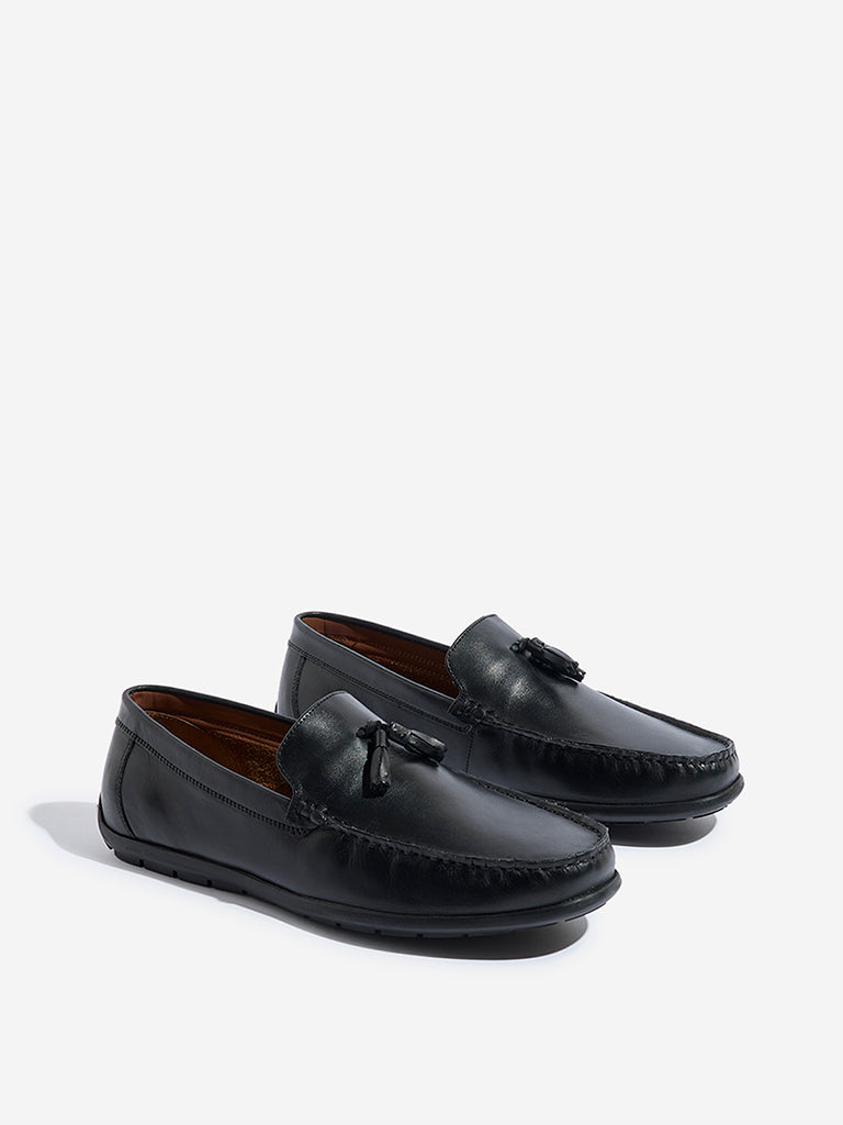 SOLEPLAY Black Tassel- Detailed Leather Loafers - Image 2