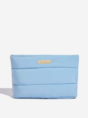 Studiowest Blue Quilted Makeup Pouch