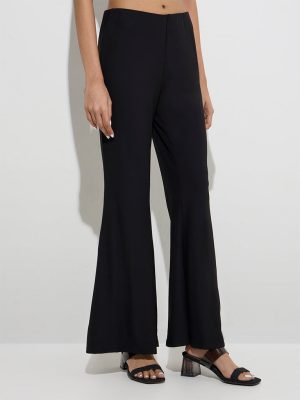 Vark Black Bootcut Ethnic Pants
