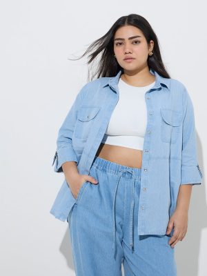 Gia Light Blue Denim Shirt