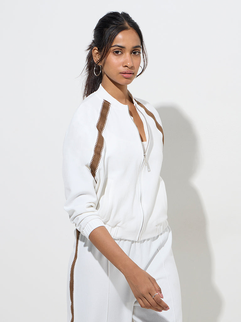 LOV White Panel-Detailed Jacket - Image 2