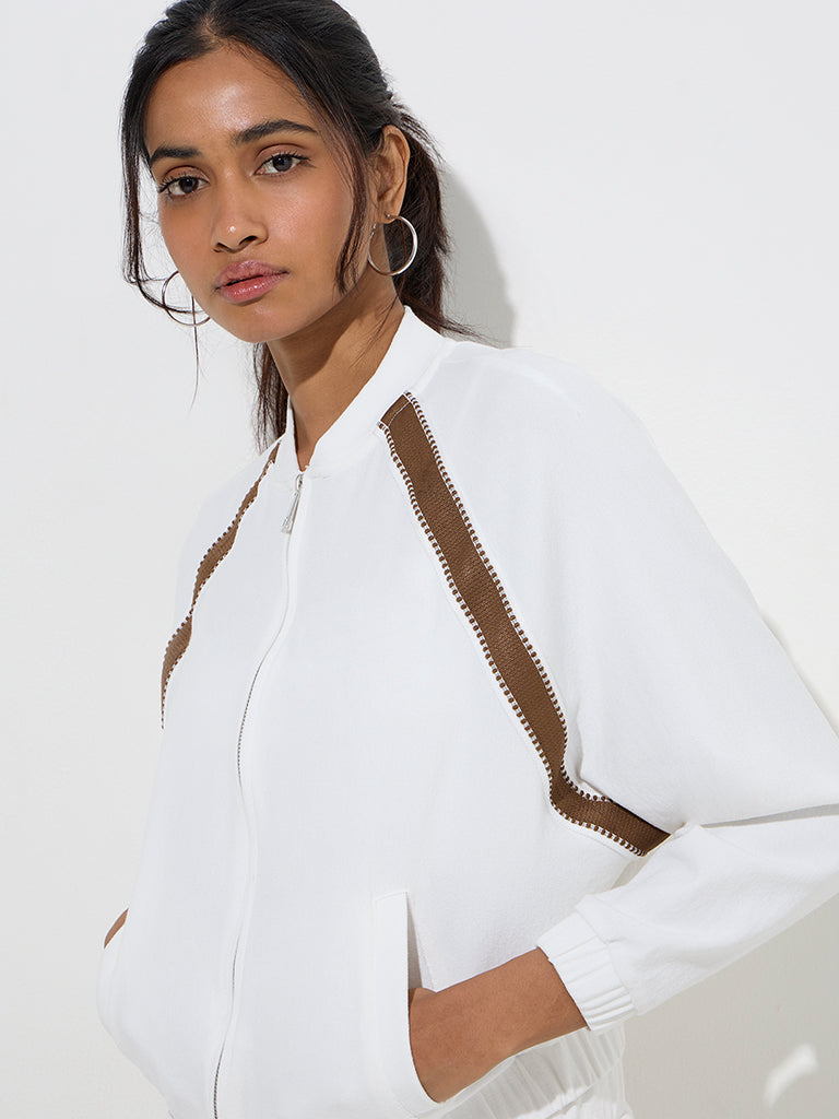 LOV White Panel-Detailed Jacket - Image 3