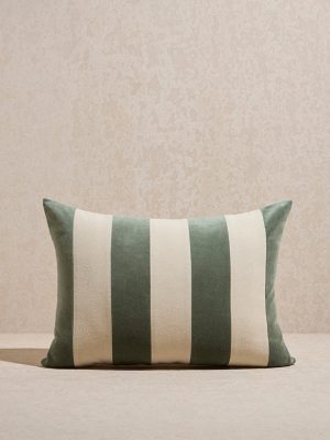 Westside Home Olive Striped Cushion Cover