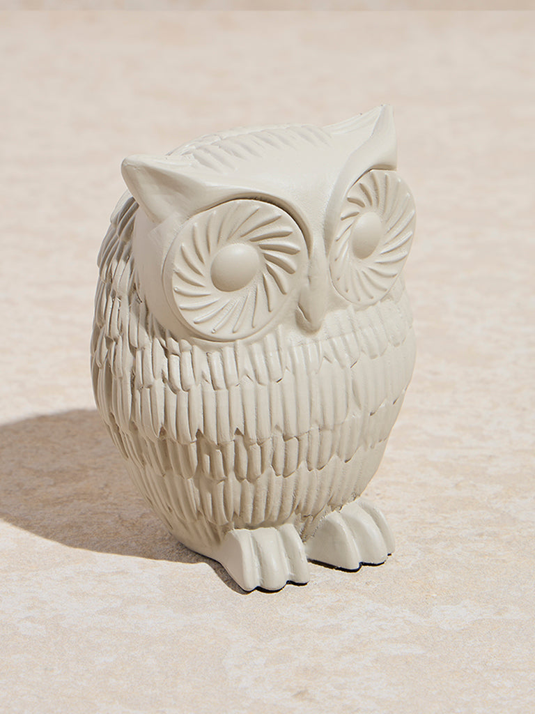 Westside Home Off-White Owl Showpiece - Small - Image 2