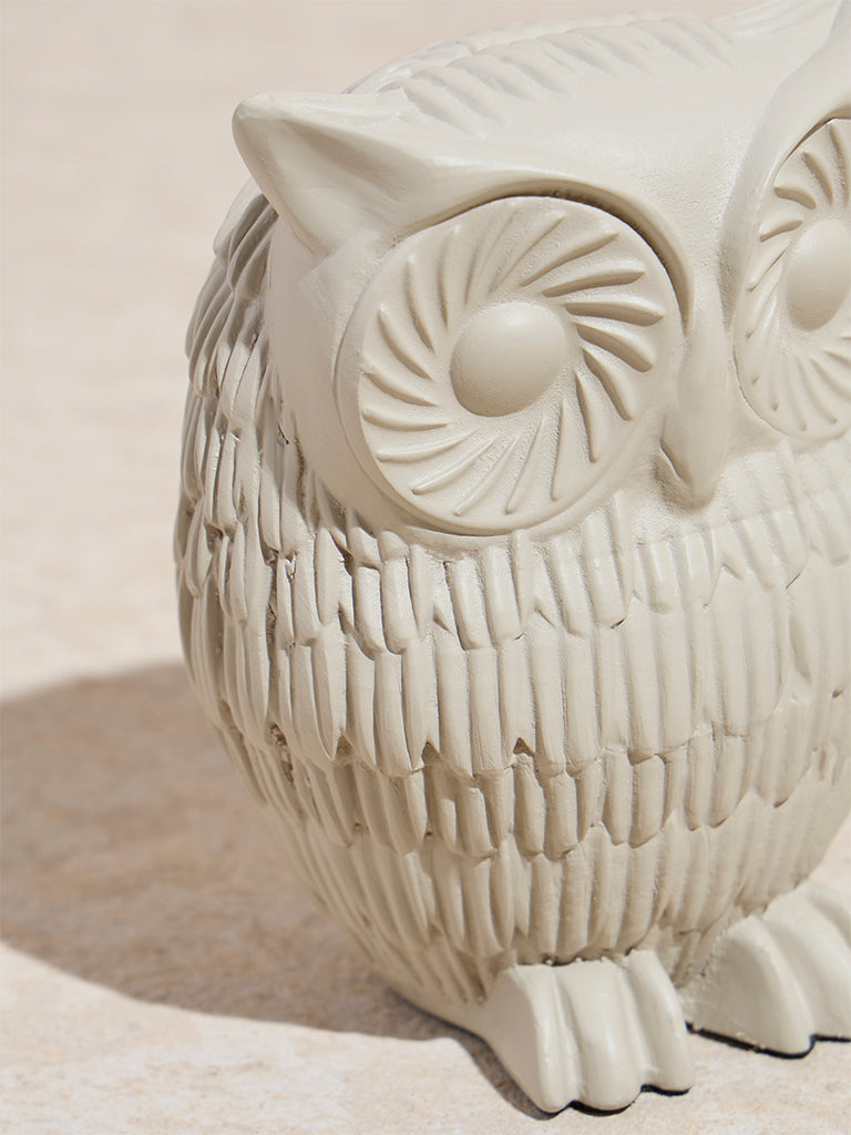 Westside Home Off-White Owl Showpiece - Small - Image 3