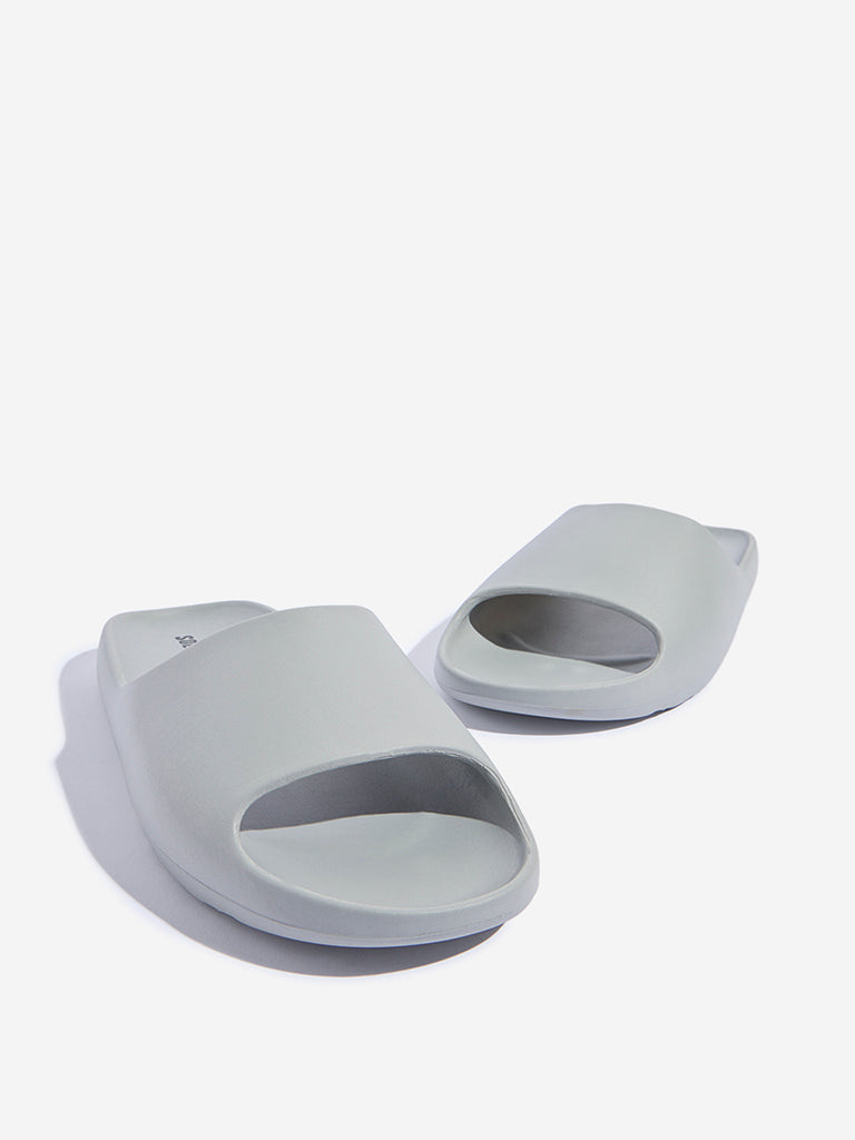 SOLEPLAY Grey Pool Slides - Image 3