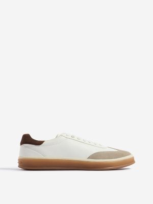 SOLEPLAY Off-White Colour-Blocked Lace-Up Sneakers