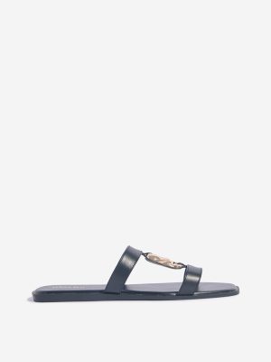 LUNA BLU Black Metal-Detailed Slides