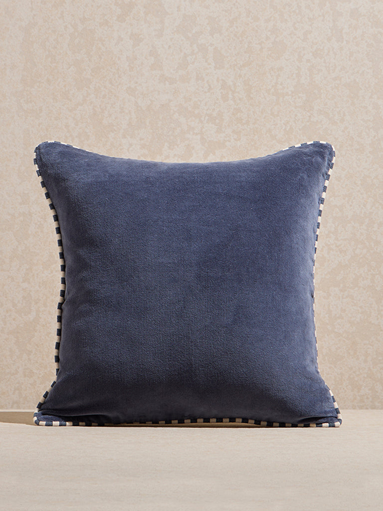 Westside Home Dusty Blue Embossed Cushion Cover