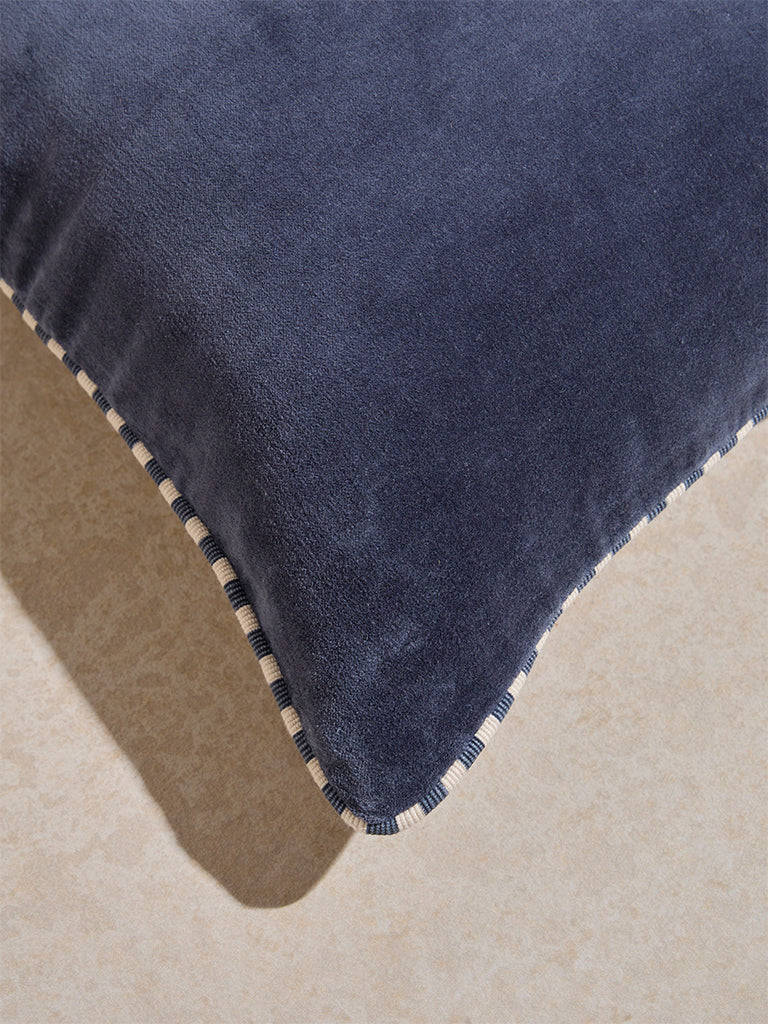 Westside Home Dusty Blue Embossed Cushion Cover - Image 3