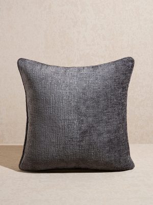 Westside Home Charcoal Chenille Cushion Cover