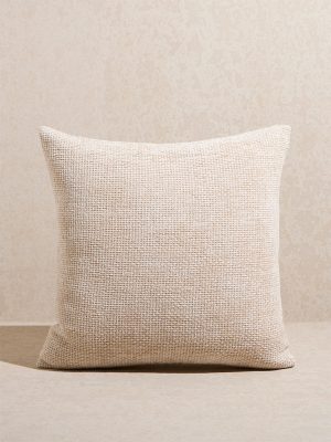 Westside Home Beige Chenille Cushion Cover