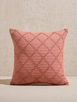 Westside Home Rust Geometric Design Cushion Cover