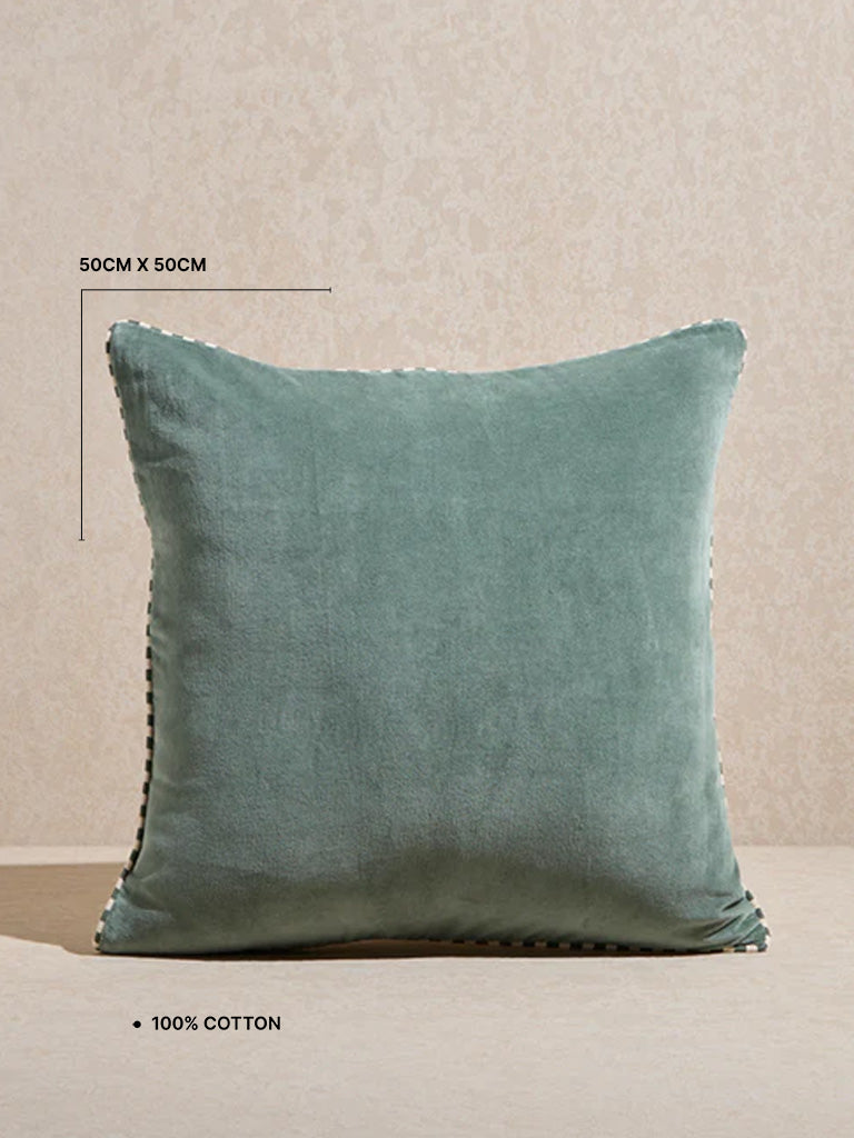 Westside Home Sage Velvet Cushion Cover - Image 4