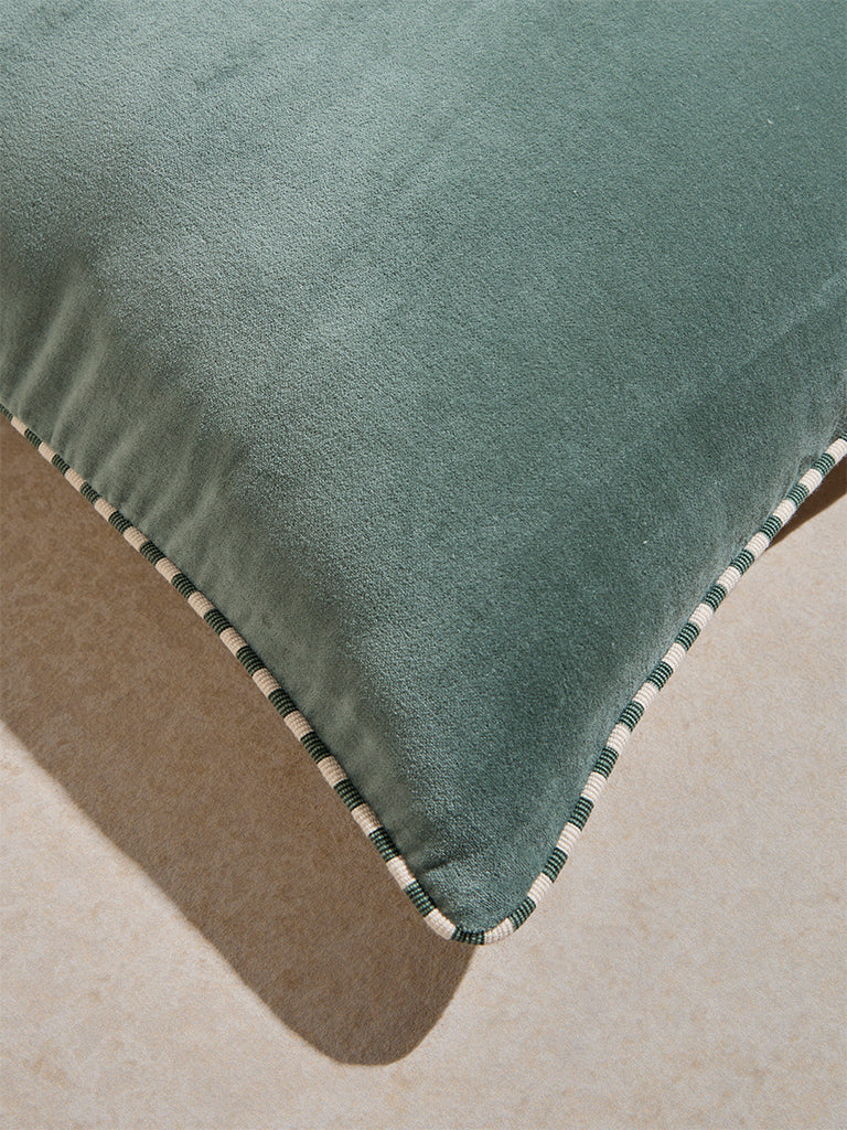 Westside Home Sage Velvet Cushion Cover - Image 3