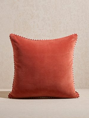 Westside Home Rust Velveteen Cushion Cover