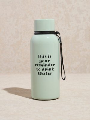 Westside Home Mint Typographic Water Bottle