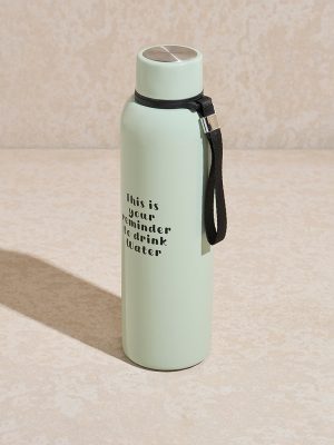 Westside Home Mint Typographic Water Bottle