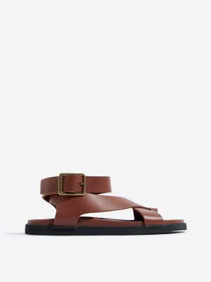 LUNA BLU Tan Toe-Ring Gladiator Sandals