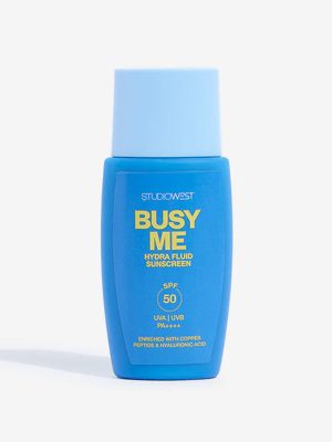 Studiowest Busy Me SPF 50 PA++++ Hydra Fluid Sunscreen - 50 gm