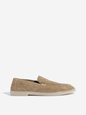 SOLEPLAY Beige Suede Leather Loafers