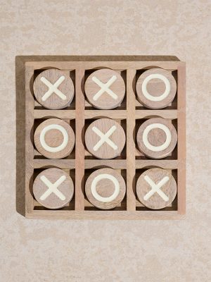 Westside Home Beige Wooden Knots and Crosses Decorative Object