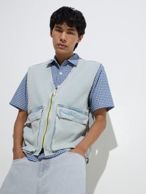 Nuon Blue Relaxed-Fit Denim Jacket